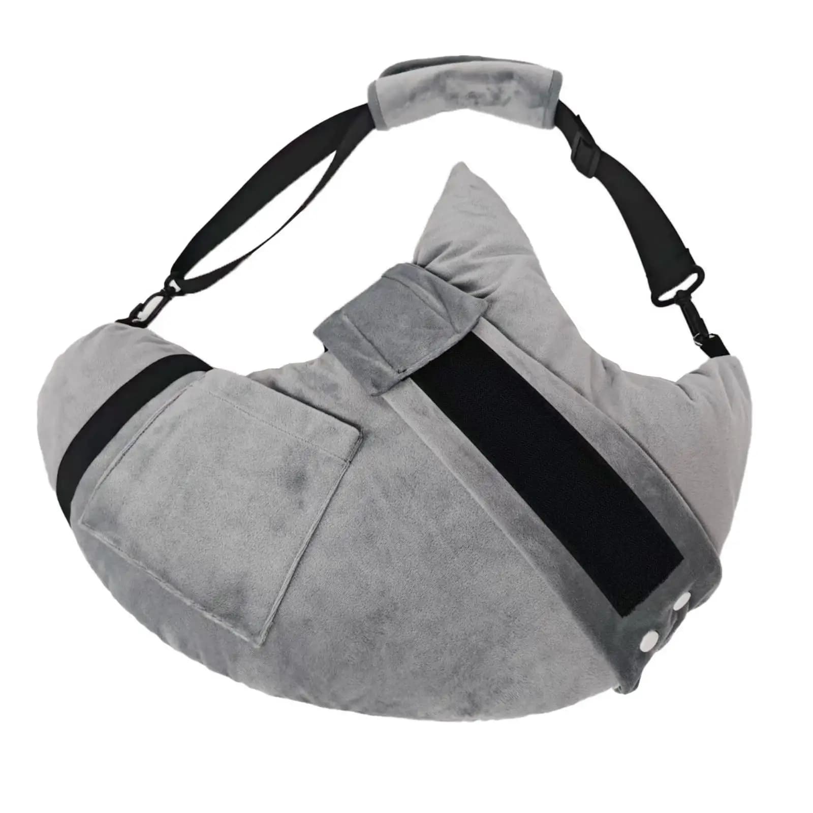 Ergonomic Adjustable Sleep Pillow with Straps Shoulder Relief Pillow Body Support Cushion for Side Sleepers Home Use