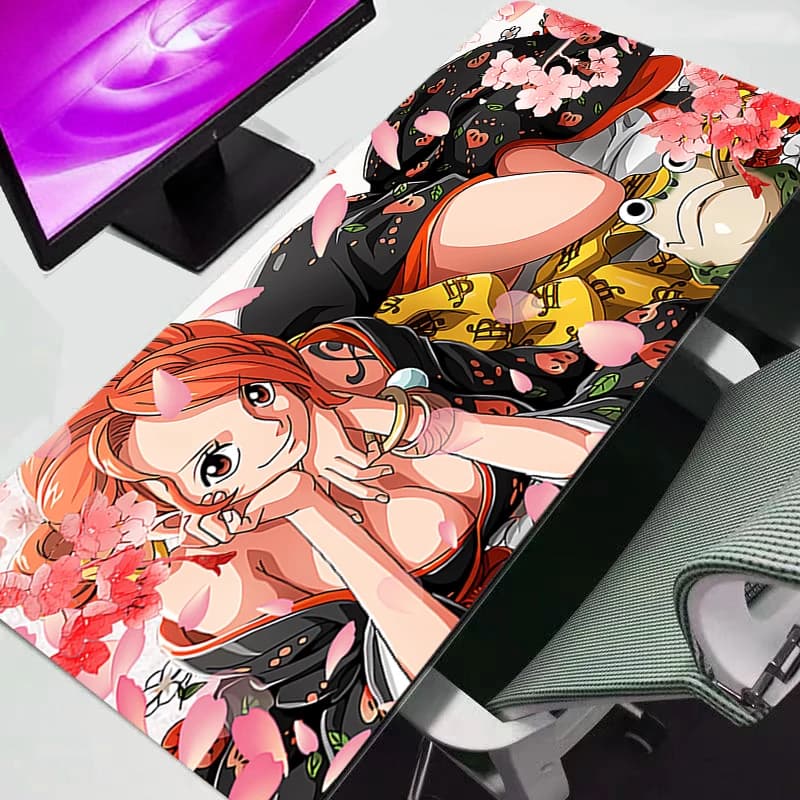 Tappetino per Mouse da Gaming Anime One Piece Grande Tappetino per Tastiera e Mouse Tappetino da Scrivania per Computer Anime