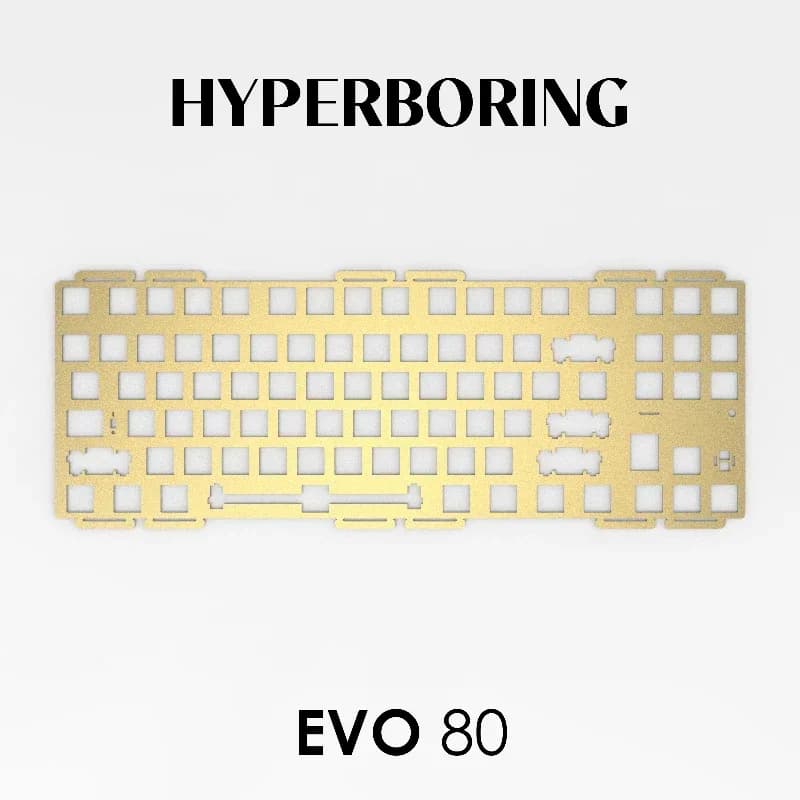 Evoworks EVO80 Custom mechanical keyboard accessories PP PC FR4 Aluminum copper positioning plate for keyboard gifts
