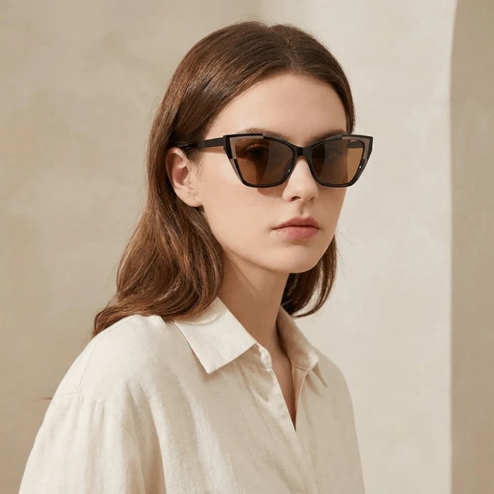 Occhiali da Sole Vintage Y2k Cat Eye, Stile Steampunk, Protezione UV, Sfumature Classiche alla Moda per Viaggi