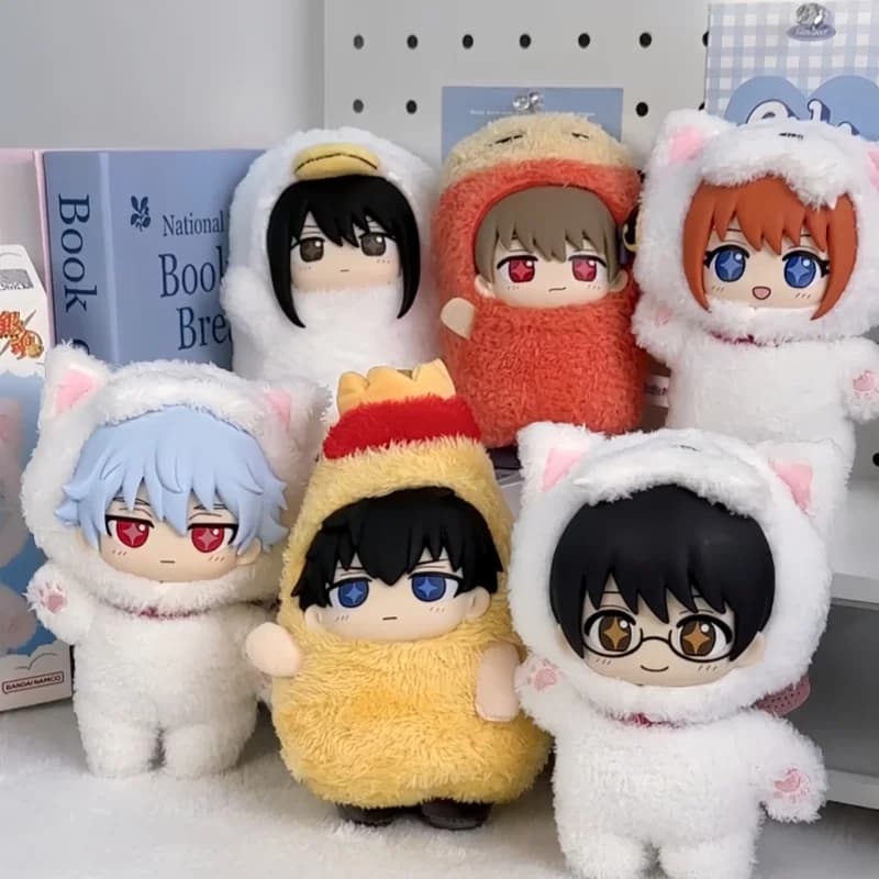 Autentico Bandai Sofunui Gintama Blind Box Peluche Anime, Accessorio di Tendenza, Ciondolo per Zaino, Portachiavi, Regalo per Amici