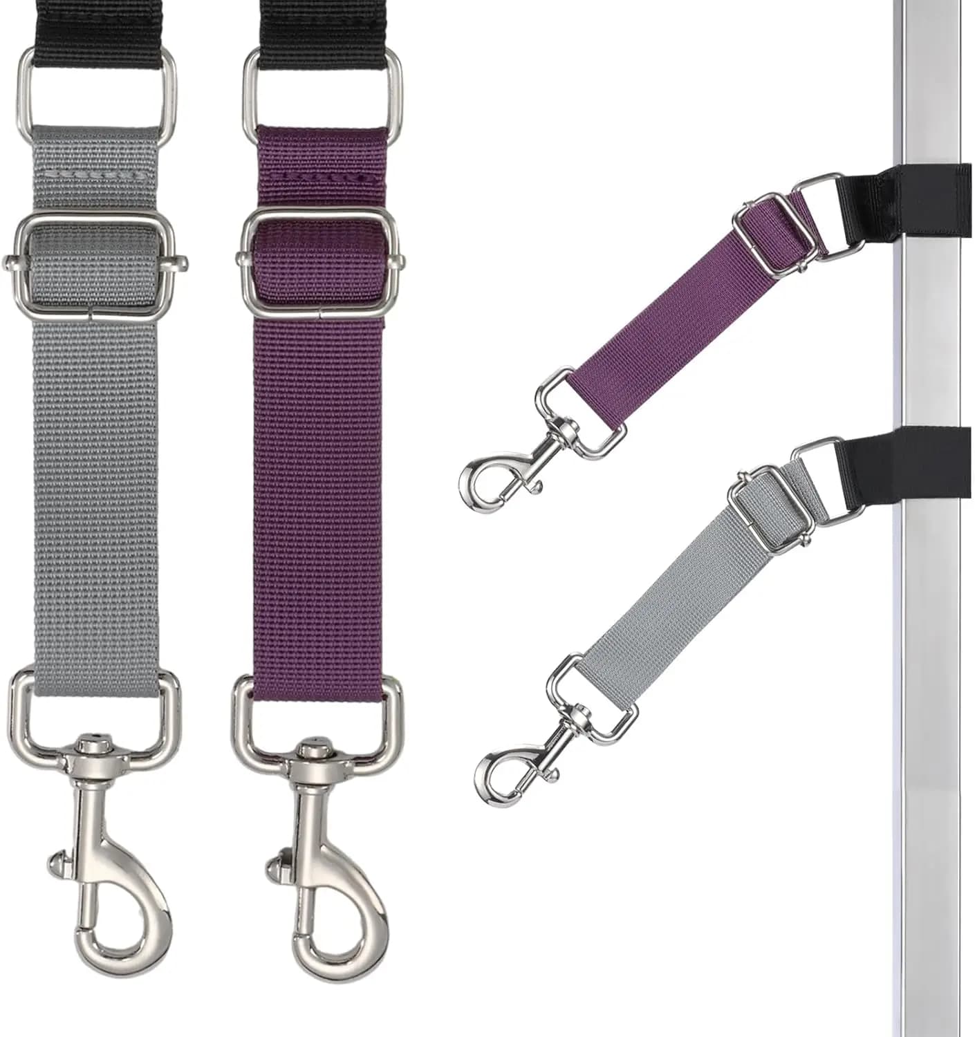 2 Pezzi Accessori per la Toelettatura di Cani e Animali Domestici, Guinzagli Regolabili con Anelli di Estensione per il Bagno, la Toelettatura e la Taglio del Pelo