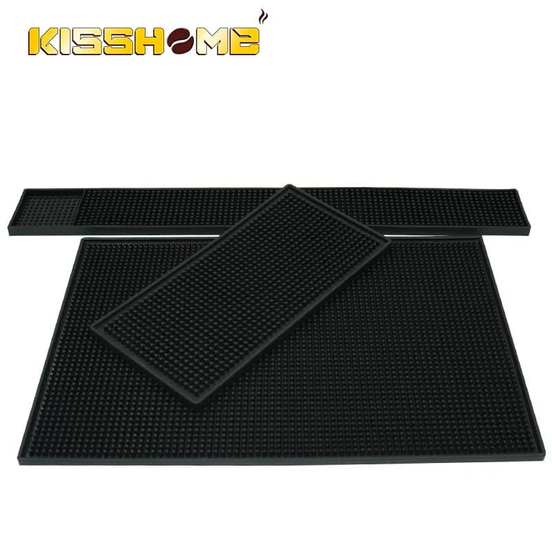 Coffee Bar Mat Rubber Anti-slip PVC Mat Non-slip Rugs Heat Resistant Raincoats Durable Kitchen Tablet Accessories for Bartenders