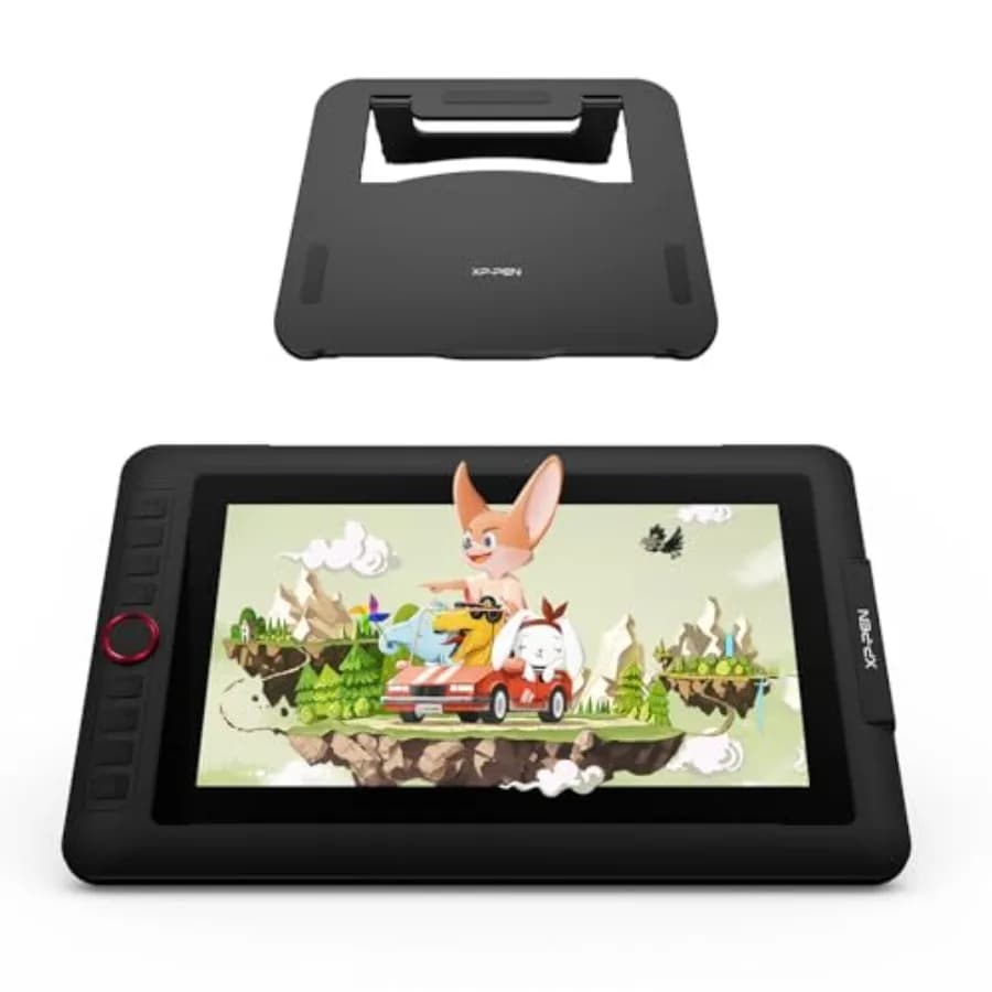 Tavoletta grafica Artist12 Pro 11.6 per arte digitale, schermo in vetro completamente laminato, penna nera sensibile alla pressione con supporto inclinabile e