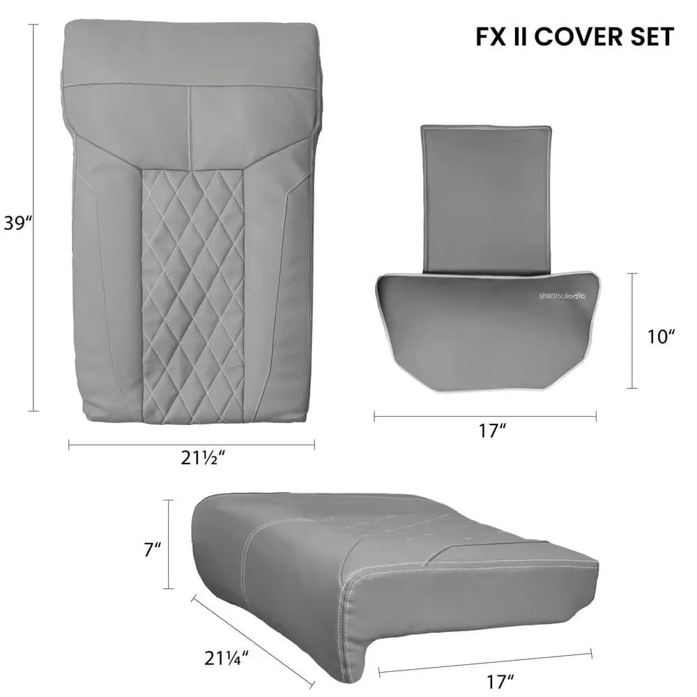 Set di Copricuscini per Poltrona Pedicure Shiatsulogic, Nero, Copertura per Poltrona Massaggiante con Vibrazione FX, Attrezzatura e Arredamento per Salone di Pedicure