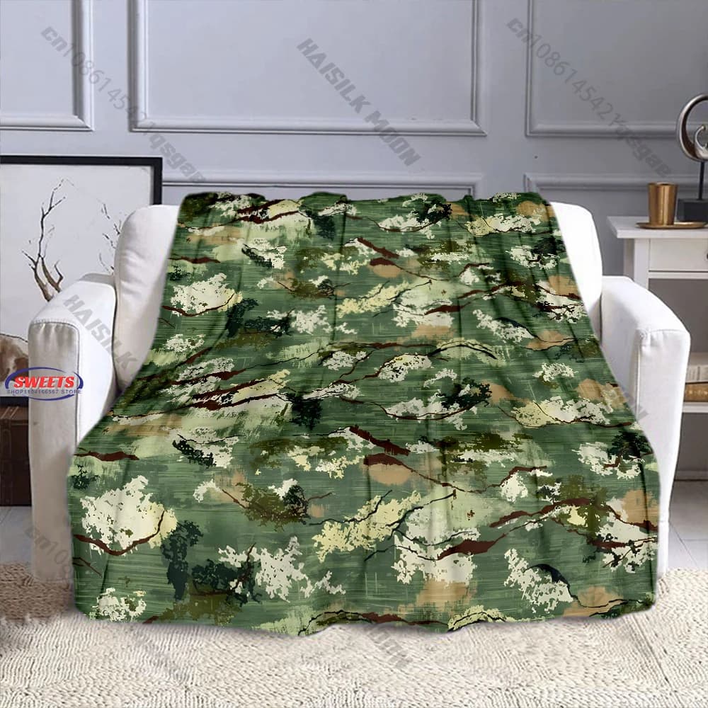 Coperta mimetica per avventure all'aperto, diverse misure, coperta decorativa per soggiorno, camera da letto, divano, per bambini e adulti, regalo raffinato