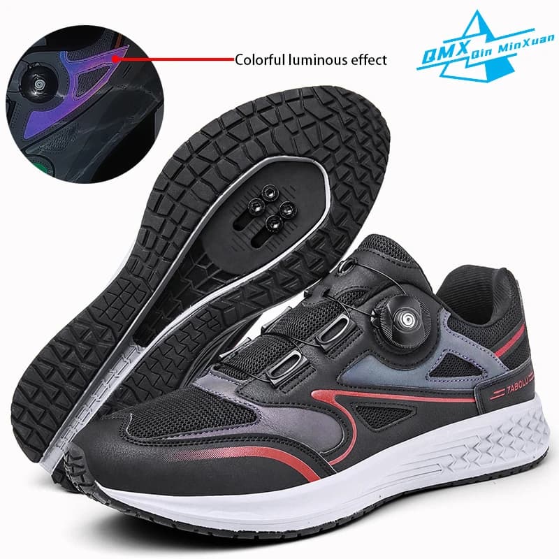 Mtb Scarpe da ciclismo Uomo 2024 Fondo piatto Dirt Bike Gara Calzature da montagna Bicicletta Tacchetti da interno Blocco Tacchetto Trekking Ciclismo Sneake
