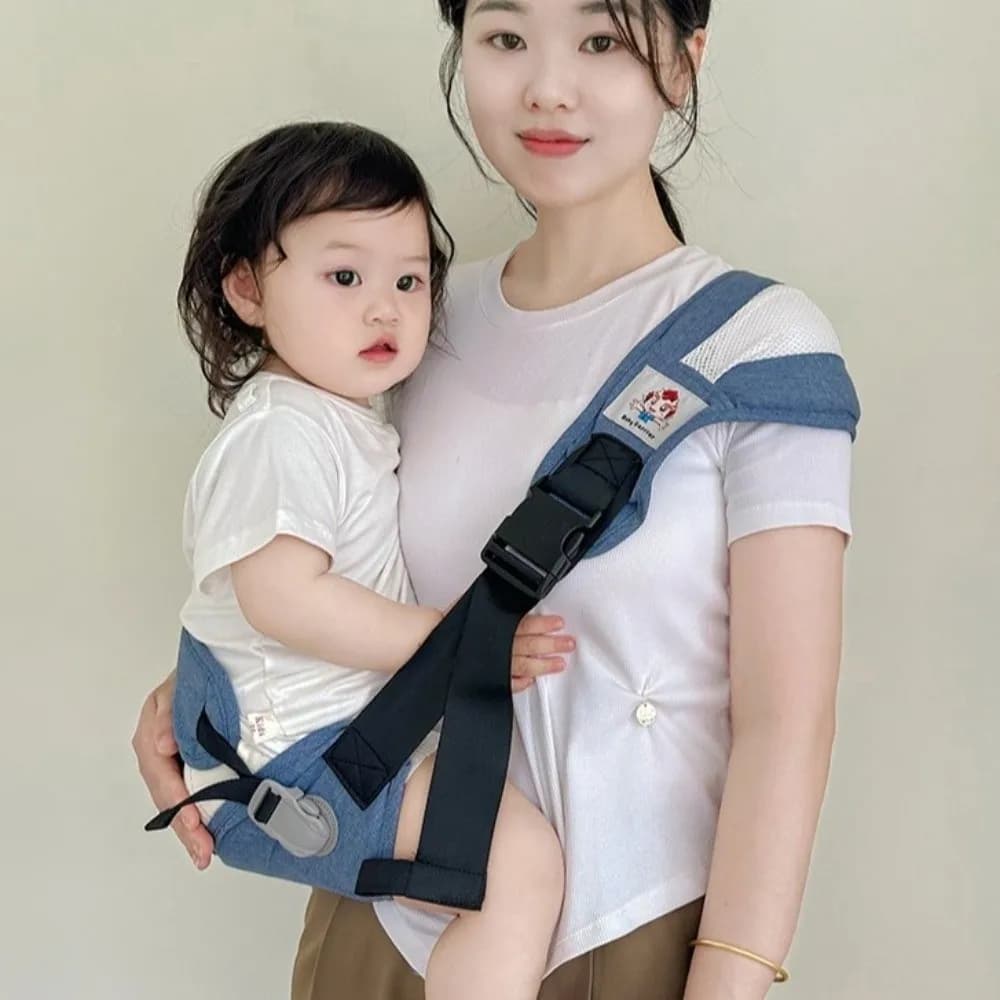 Marsupio avvolgente per neonato con protezione in vita Zaini per neonati in cotone Borsa per marsupio infantile in rete