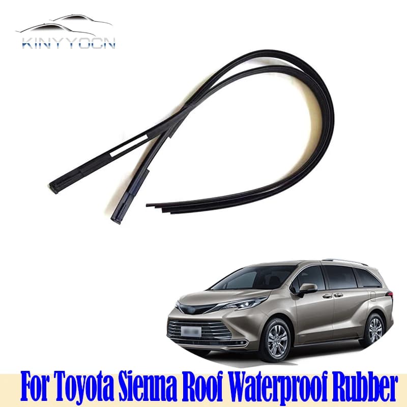 Per Toyota Sienna Guarnizione del canale del tetto Stile OEM Guarnizione in gomma impermeabile Misura perfetta Sostituzione della modanatura della grondaia della pioggia
