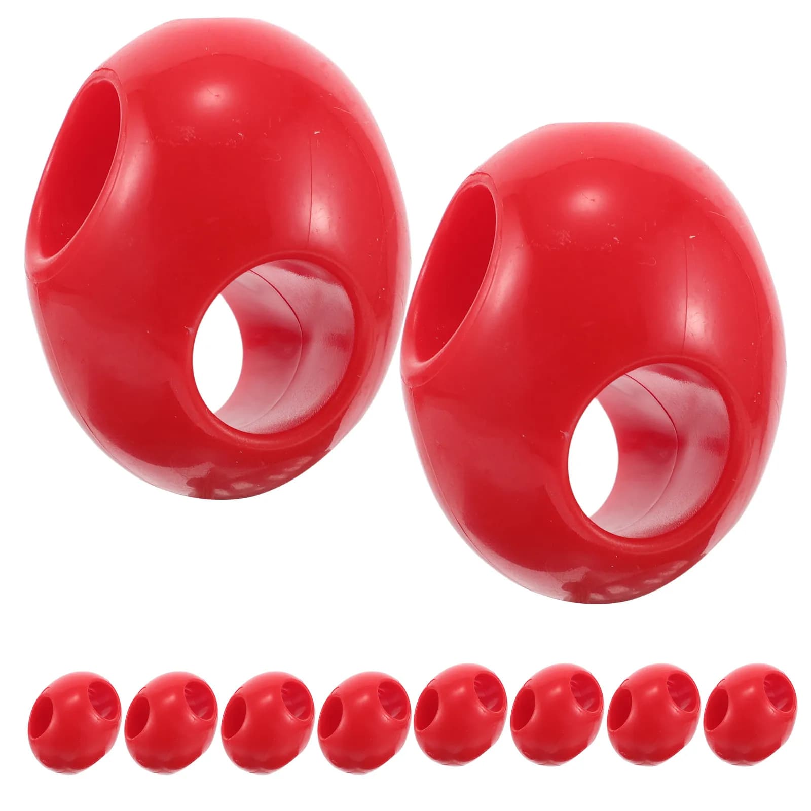10 Pezzi Fibbie in Plastica Integrate per Reti da Arrampicata per Bambini, Corde per Asili Nido, Palestre e Maniglie per Parchi Giochi all'Aperto