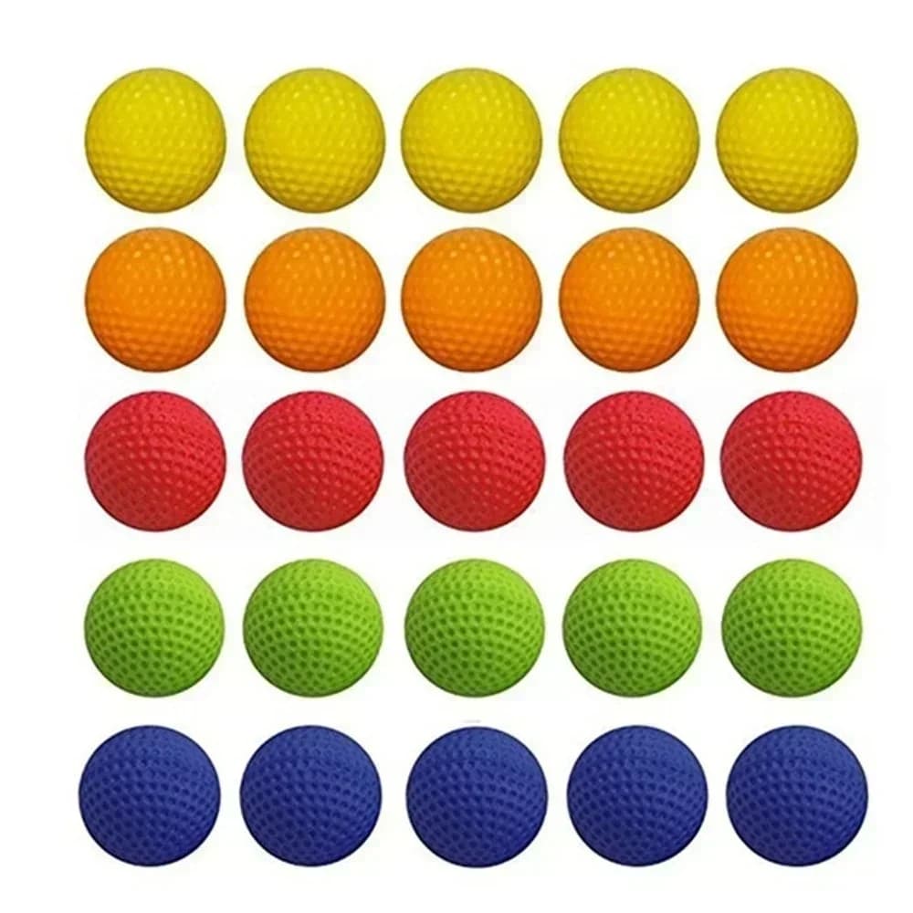 W25/250 Palline di ricarica colorate Golf Schiuma EVA Morbida palline Apollo Proiettile per Rival Zeus Apollo Ricarica Giocattoli Regalo di Natale per i bambini