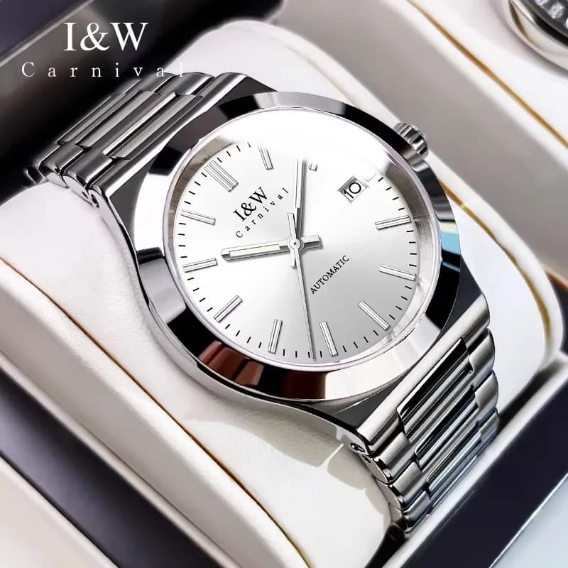 Orologio CARNIVAL da Uomo, Orologi Meccanici di Moda, Marca di Lusso, Movimento Automatico NH35, Orologi da Polso Impermeabili per Uomo, Montre Homme