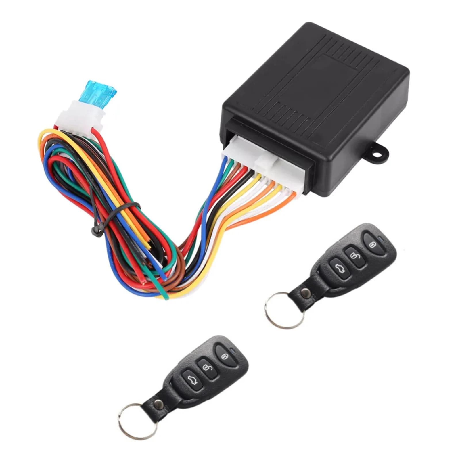 Kit centrale remoto automatico universale per auto 12V Blocco porta Sistema di accesso senza chiave per veicolo con 2 accessori per telecomando