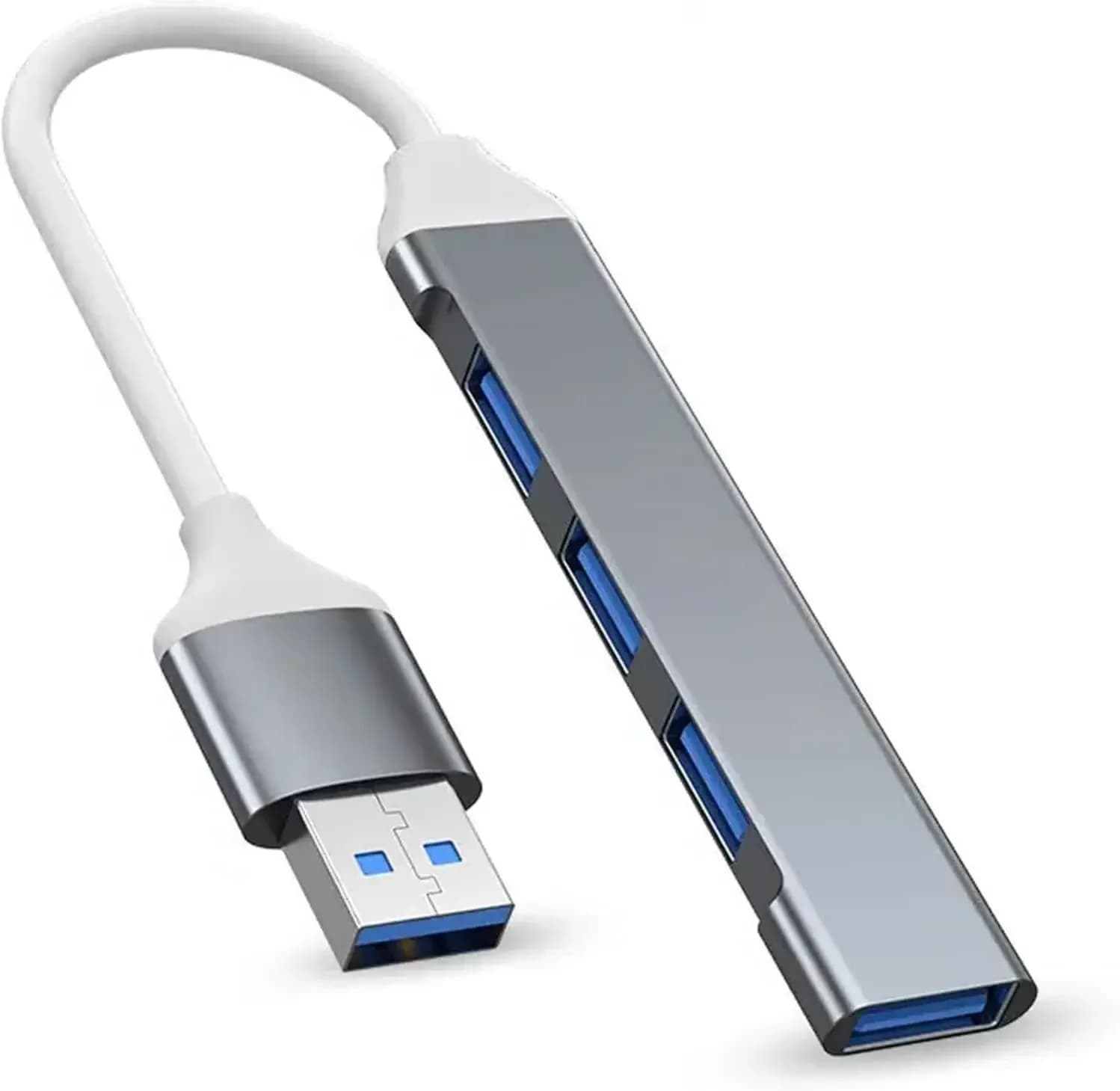 USB Hub 4 Door USB Hub Ultra-thin USB Hub for Data Transfer Portable Aluminum Alloy USB Mini Extensions for USB Hub Applicable for Laptop
