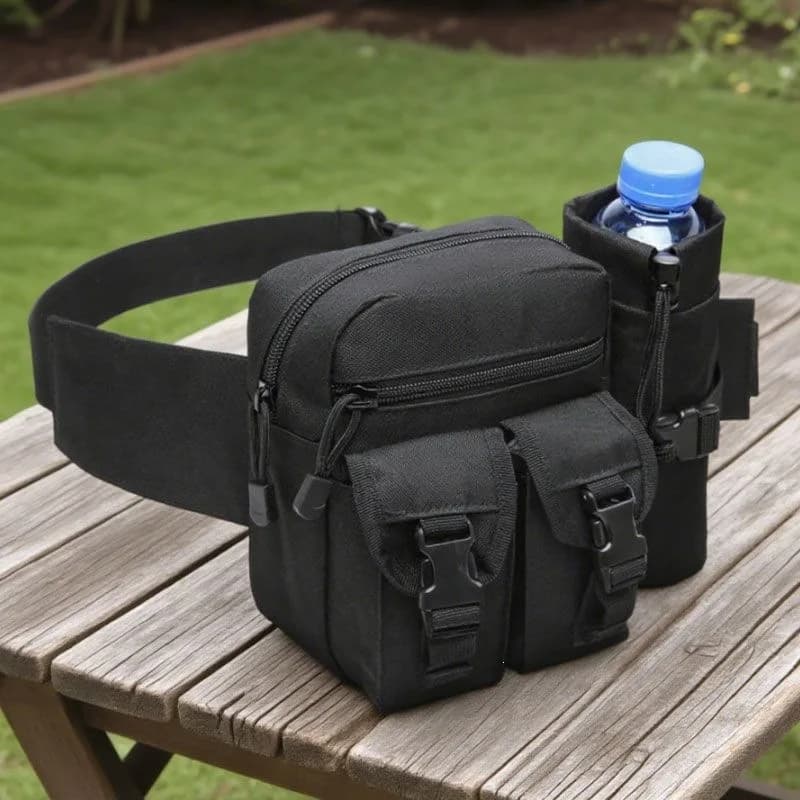 Multifunctional Oxford Cloth Waist Bag Outdoor Sports Travel Running Phone Pouch Unisex Multi-pocket Climbing Bag Durable Belt