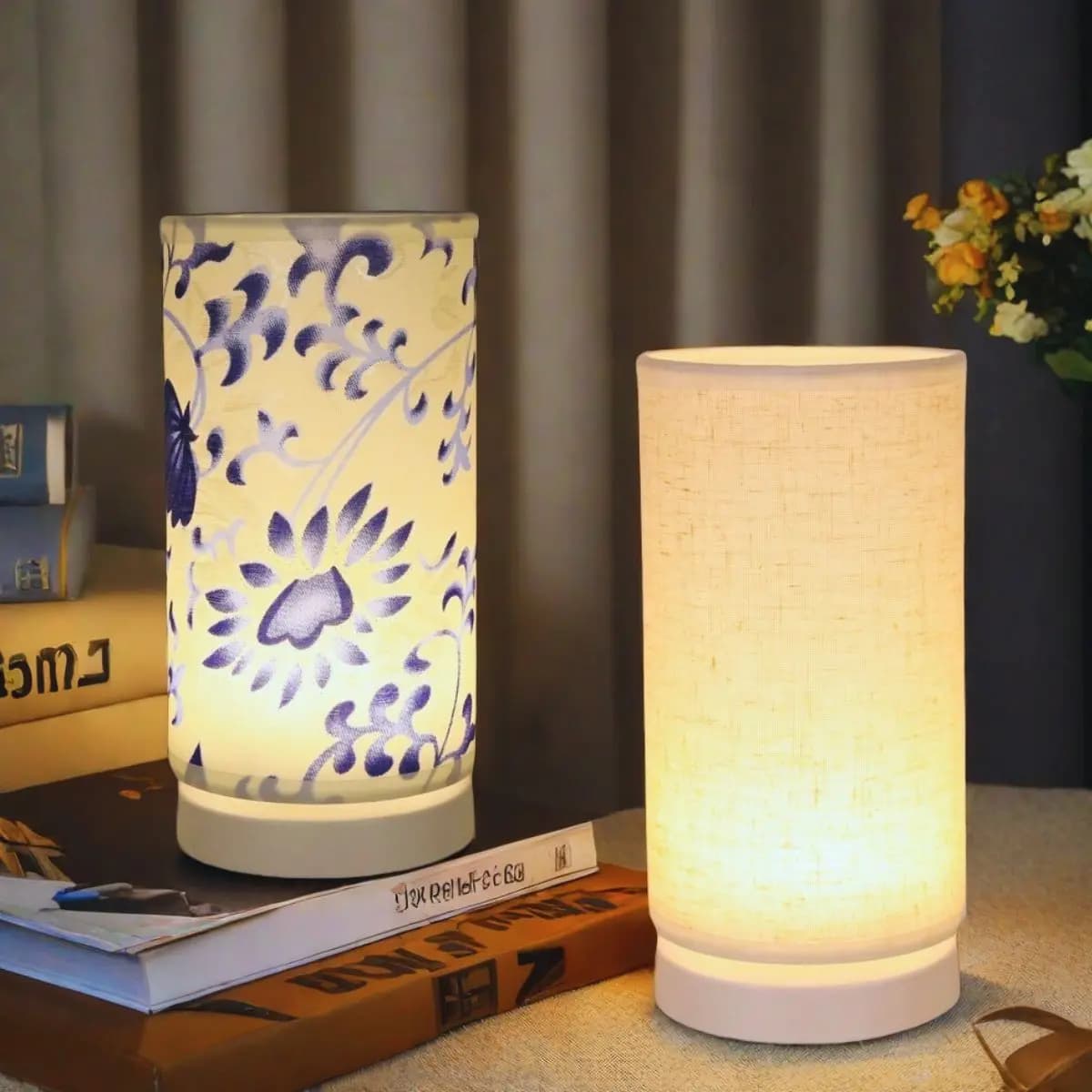 Lampada da scrivania a LED in tessuto caldo, alimentatore USB, camera da letto, studio, sala lettura, soggiorno, illuminazione decorativa del dormitorio,