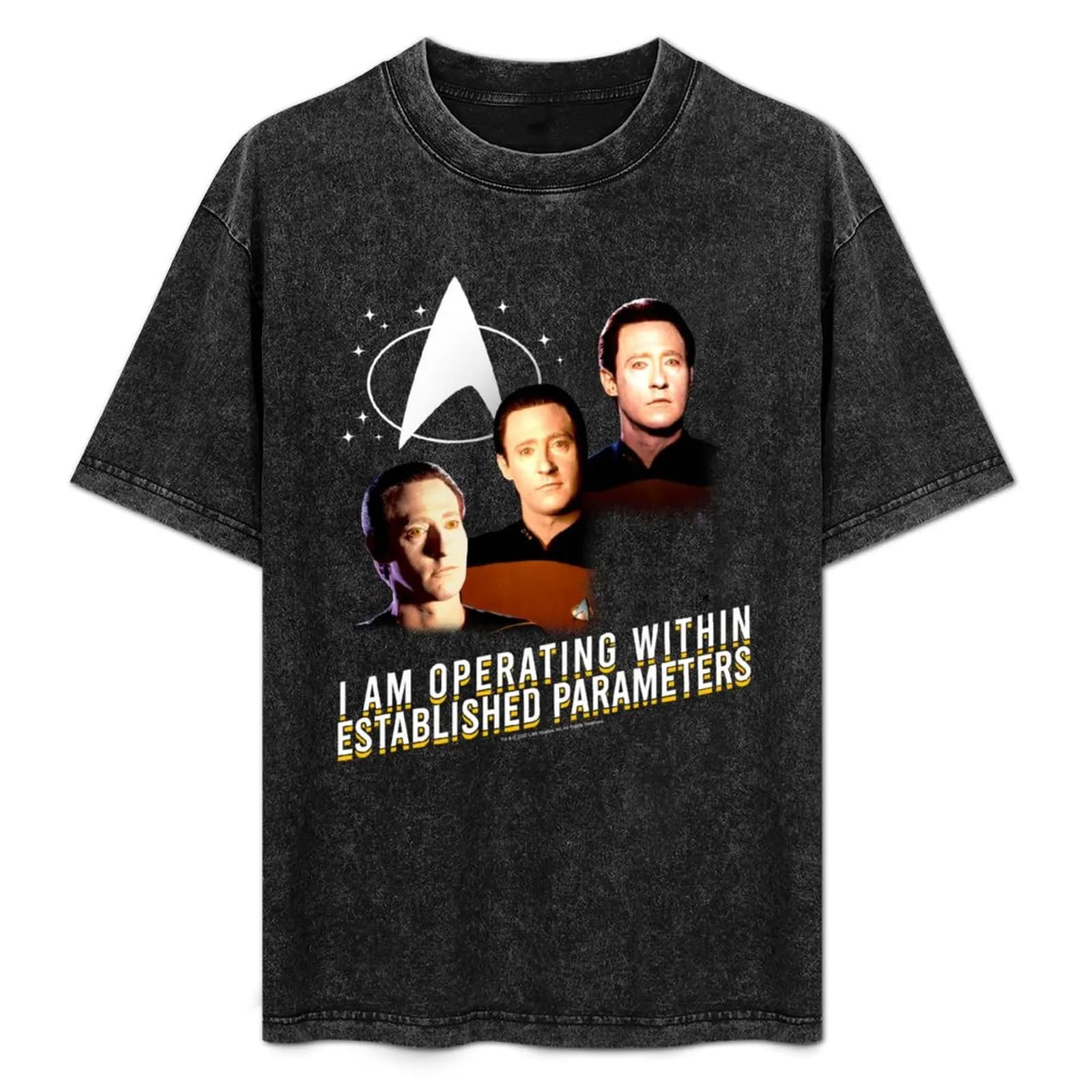 Star Trek: i dati di prossima generazione che operano entro i parametri stabiliti T-shirt camicie moda T-shirt da uomo di lusso