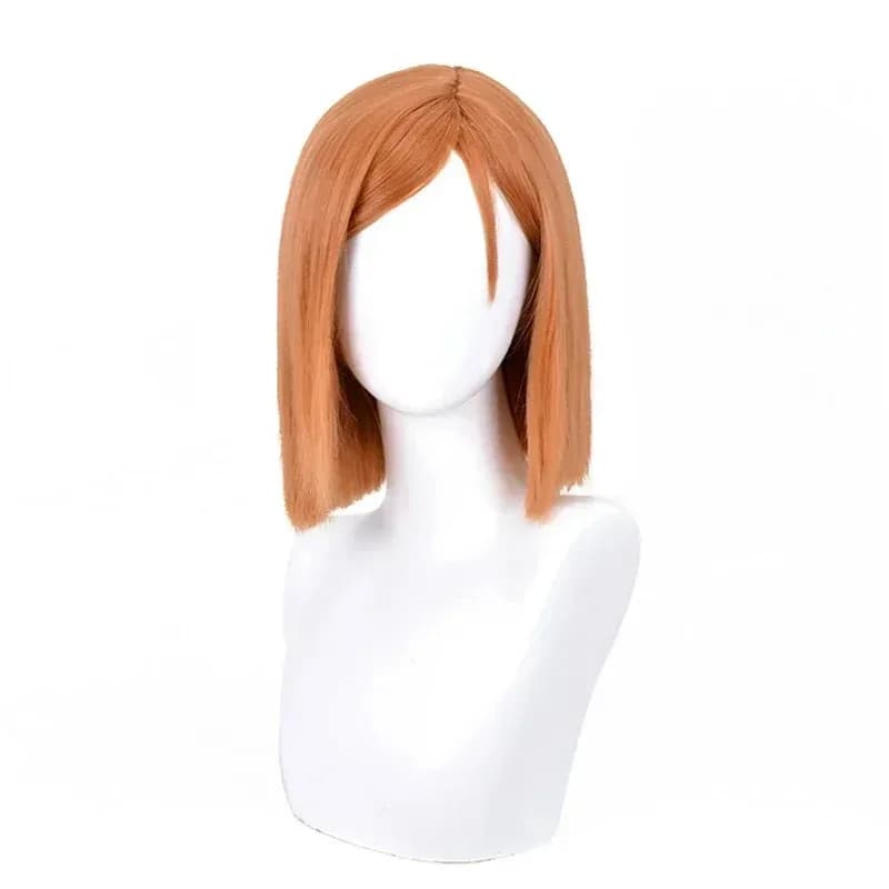 Anime Cosplay Kugisa Wig Jujutsu Kaisen Nobara Kugisaki Party Costume Role Play Wigs + Hairnetx,5;d'2.y;8'