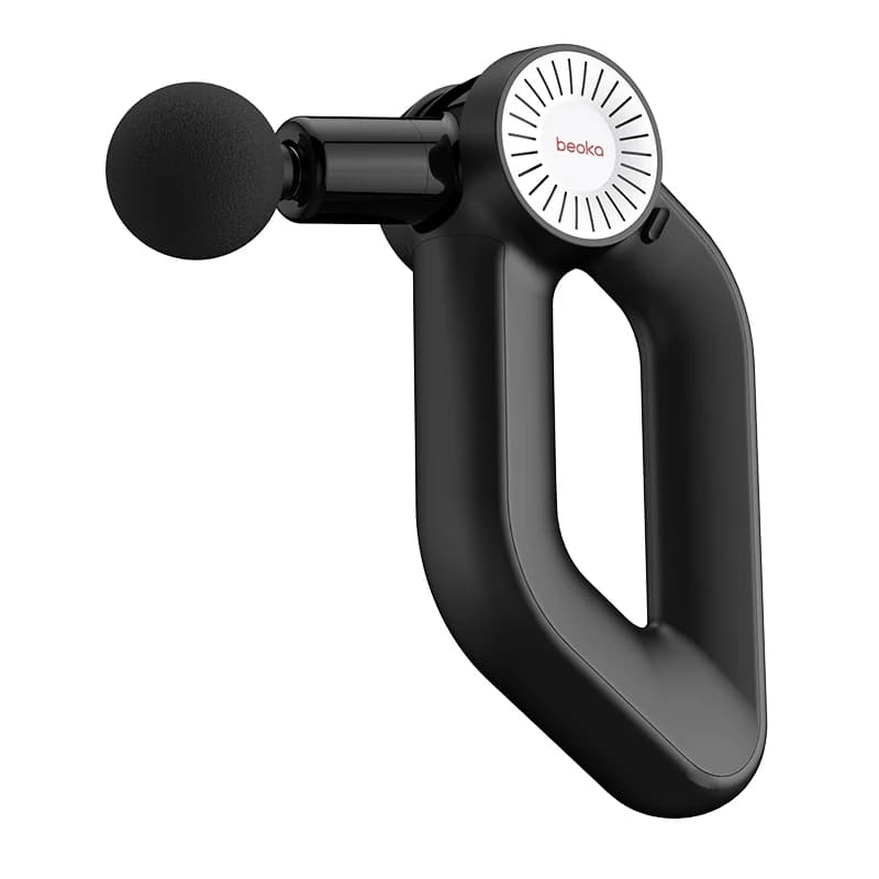 Beoka Massage Gun Heavy Duty Handheld D6 Heating Cooling Heads 30kg Stall Force LCD Touch Screen Fascia Feature