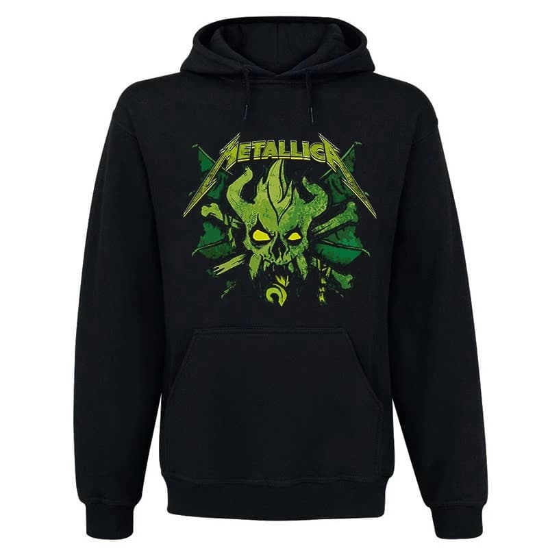 Hot 2026 Metallica Rock Band Heavy Metal American Retro Classic Men's Punk Hooded Sweatshirt Jacket for Autumn and Winter
