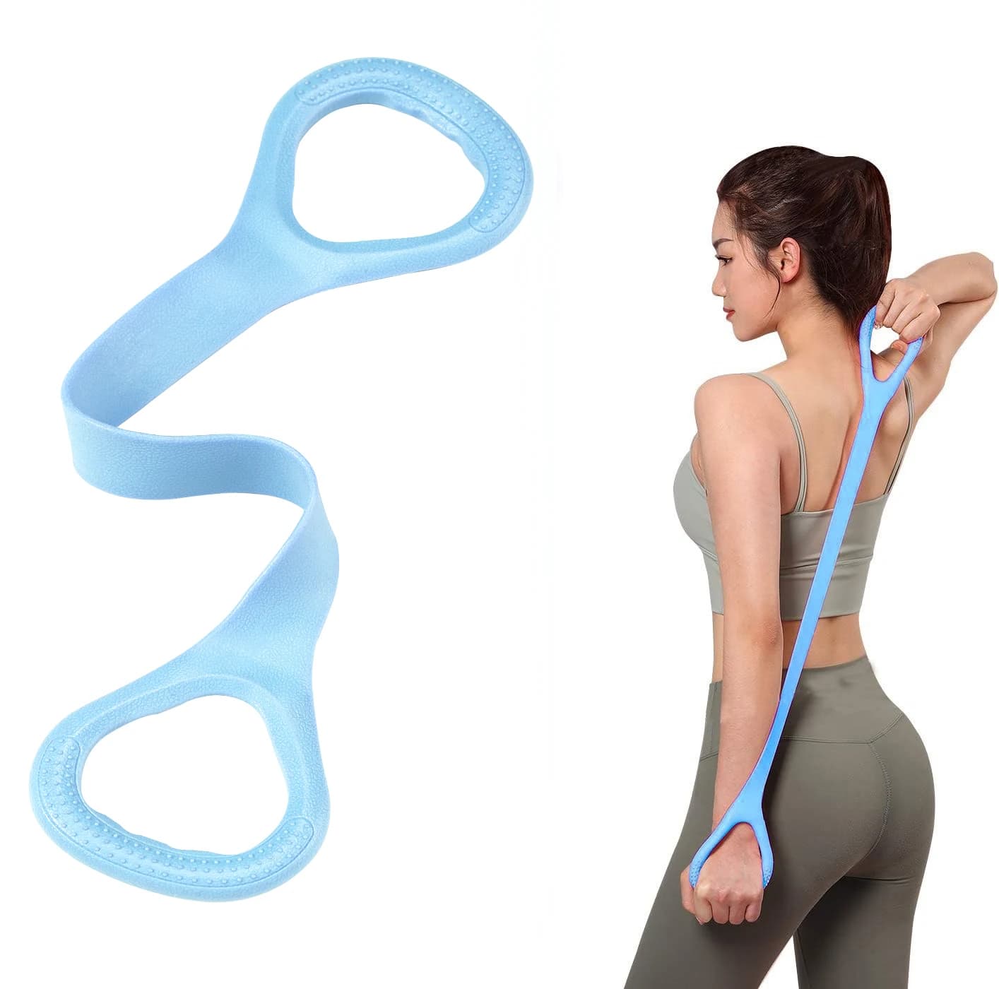 Elastic Band of Resistance for Fitness, Yoga, Pilates, Exercises for Arms, Back and Straps, Training Equipment