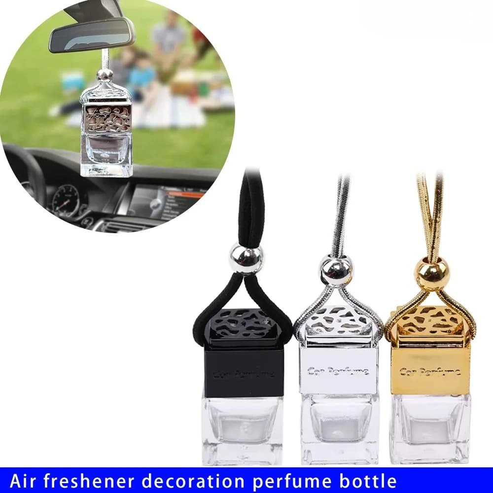 Deodorant for Vacuum Environment Ornament Scent Bottle Essential Oil Pendant Perfume Bottle for Car Glass Bottle Hanging Car-styling