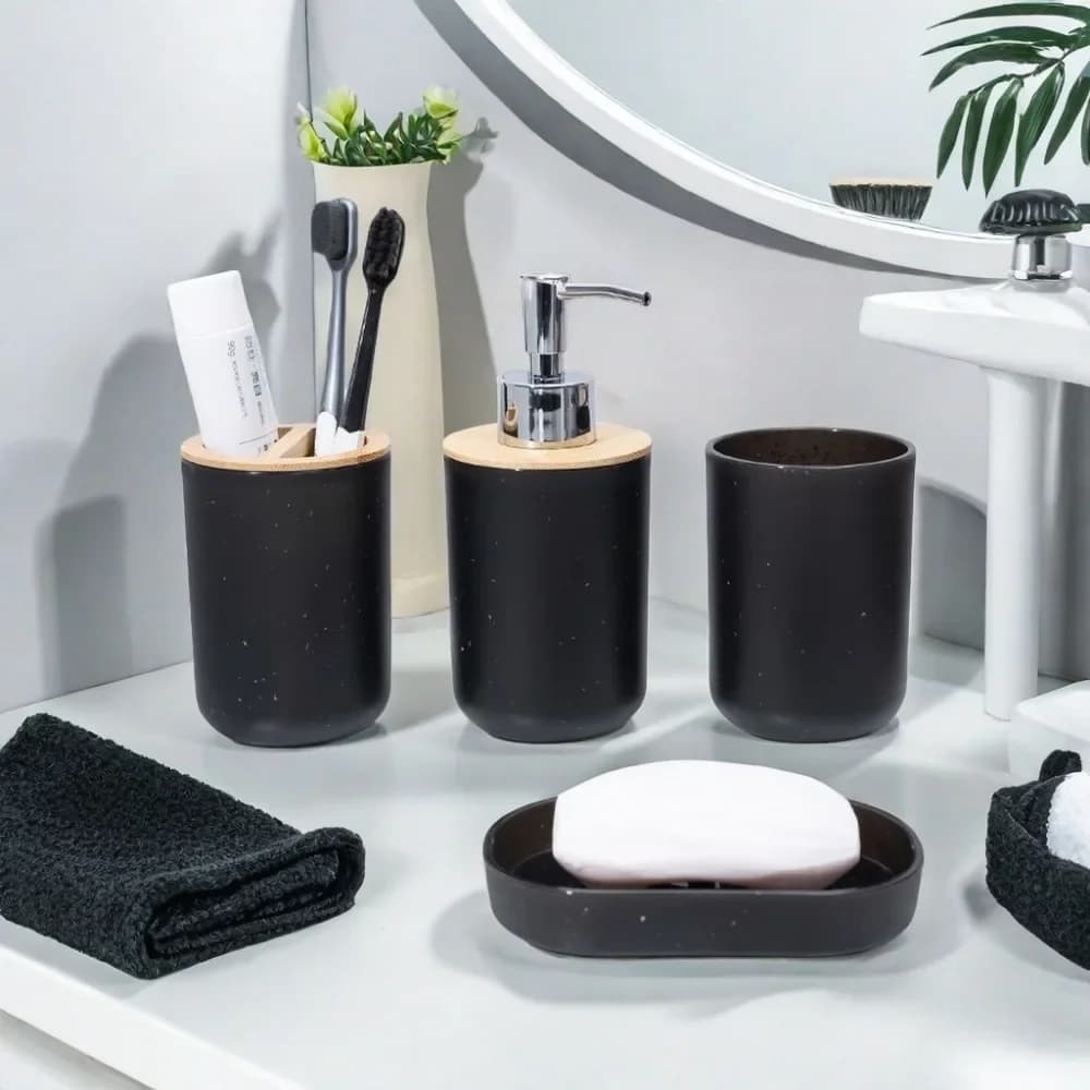 Pure Color Mouthwash Cup Simple Household Soap Box Toothbrush Holder Lotion Bottle Suitable for Housewarming and Business Gifts