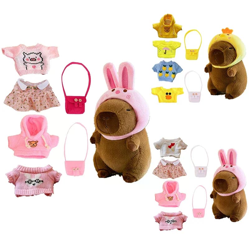 /GJ/Up Plush Doll With Clothes And Accessories Cute Stuffed Toys Birthday Gift For Children Gift Dress