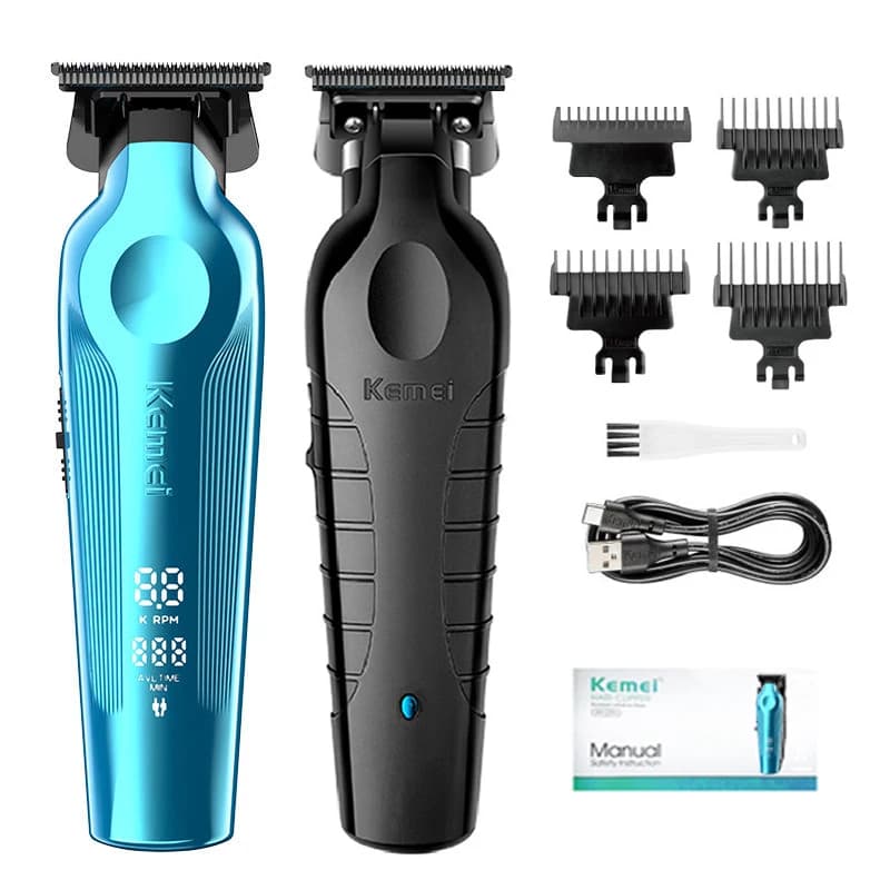 Kemei 2299 men's professional haircut/barba with hair cutter zero gap and T-shaped blade, cordless charging KM-264 km-2299