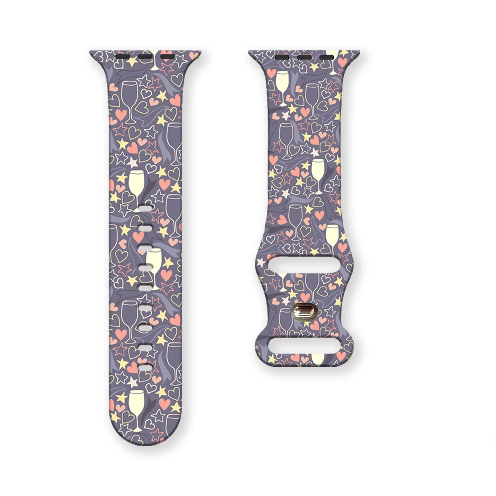 Cinturino in silicone Fresh Forest 1 per Apple Watch 11 10 9, cinturini stampati, bracciale sostituibile per iWatch 46mm 42mm 41mm 40mm
