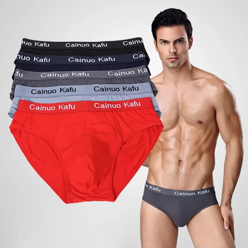 Feshion intimo triangolo da uomo moda giovanile pantaloncini da studente pantaloni da uomo a vita media in seta di ghiaccio regalo elastico all'ingrosso