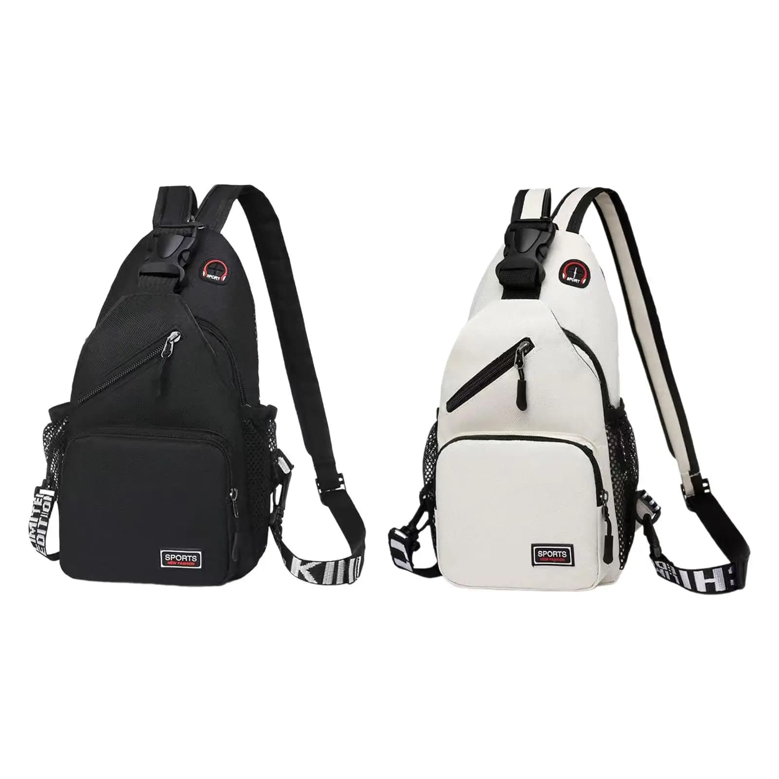 Fashionable men's chest bag with adjustable shoulder strap portable backpack for exercise walking cycling outdoor sports
