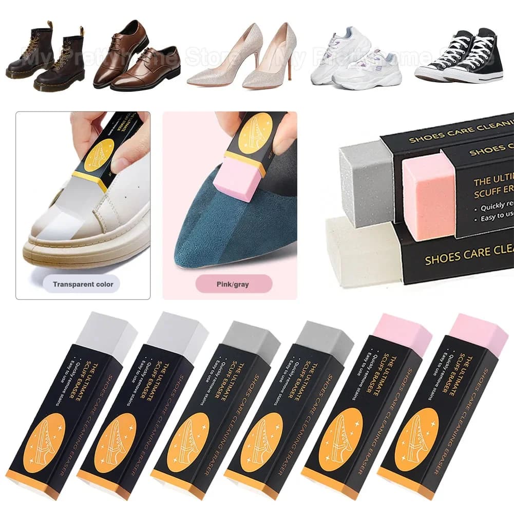 2/1 pz Gomma Spazzola per scarpe Gomma per pulizia per stivali in pelle scamosciata nabuk Gomma pulita Detergente per pelle Scarpe da ginnastica Strumenti per la cura