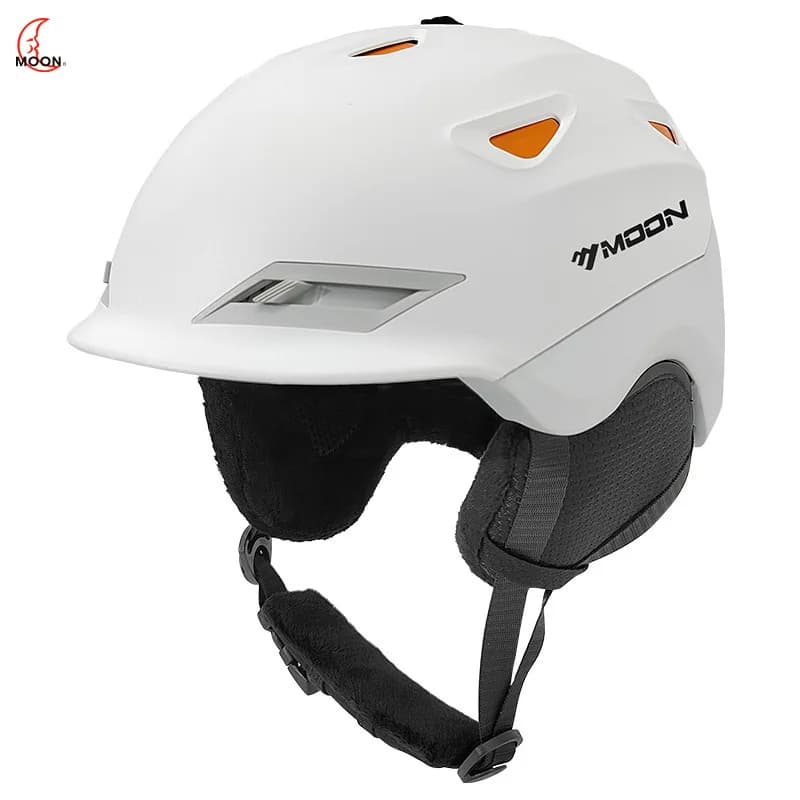 Casco MOON-Ski per adulti, casco da Snowboard per Outdoor Adult Youth ABS Shell e prese d'aria regolabili in schiuma EPS compatibile con gli occhiali