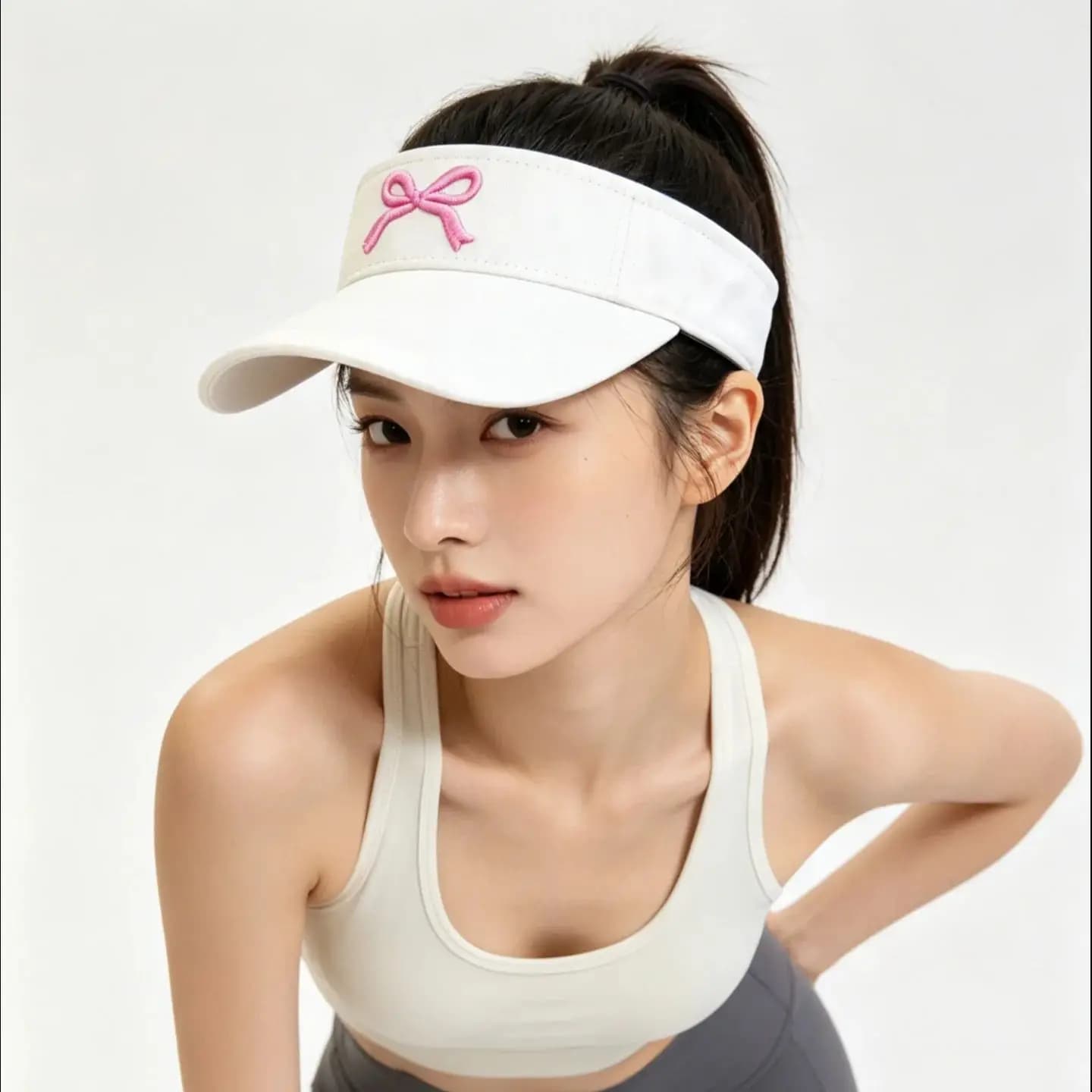 Summer Sun Hats Men Women Cotton Adjustable Visor UV Protection Top Empty Solid Sport Tennis Golf Running Sunscreen Baseball Cap