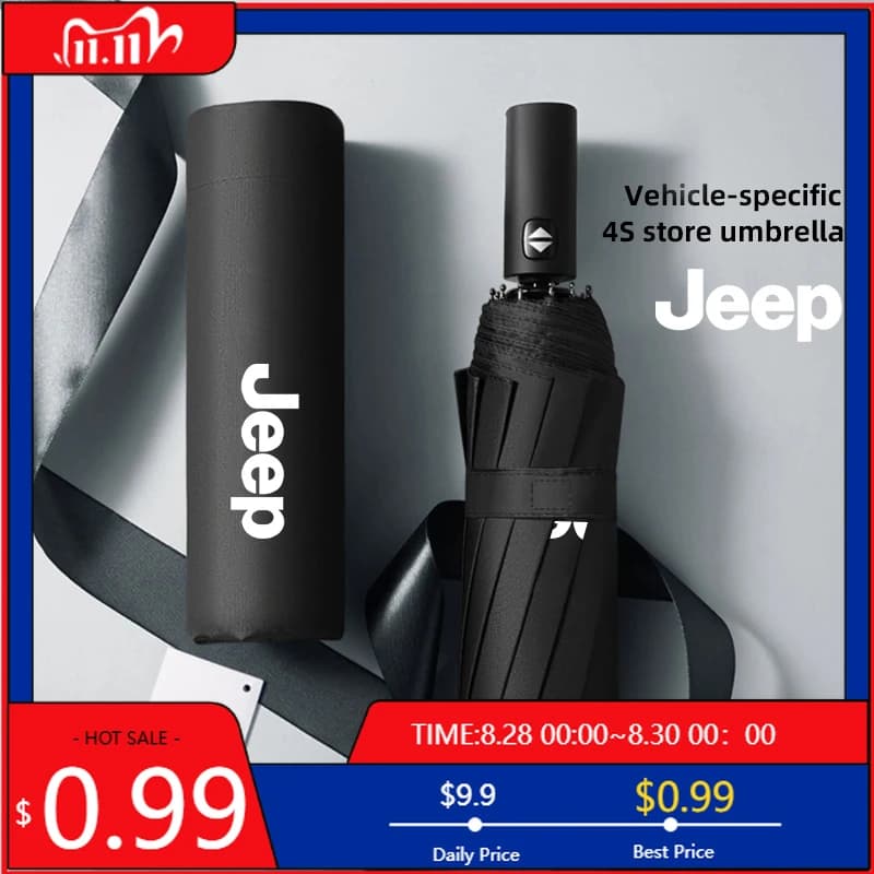 Cup Holders Car Interior Accessories Car Folding Umbrella Portable For Jeep Renegade Compass Grand Cherokee Wrangler jk Gladiato