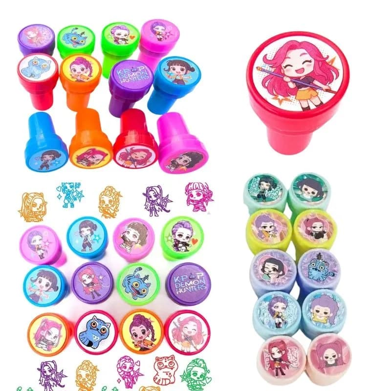 12pc/24pc/36pcs Kids Stamp Set Birthday Party Favors DIY Painting Teaching Tool Photo Album Decorations Party Bag Fillers