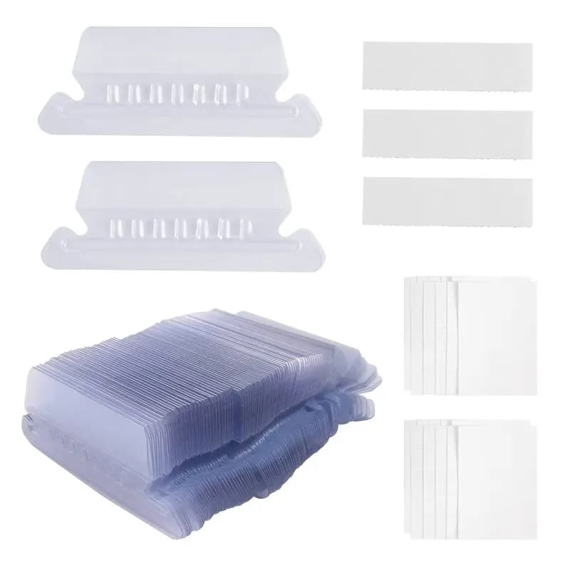 Schede per cartelle di File, 100 set etichette per cartelle di File appese etichette e inserti in plastica da 2 pollici per cartelle di File appese cartella di File s