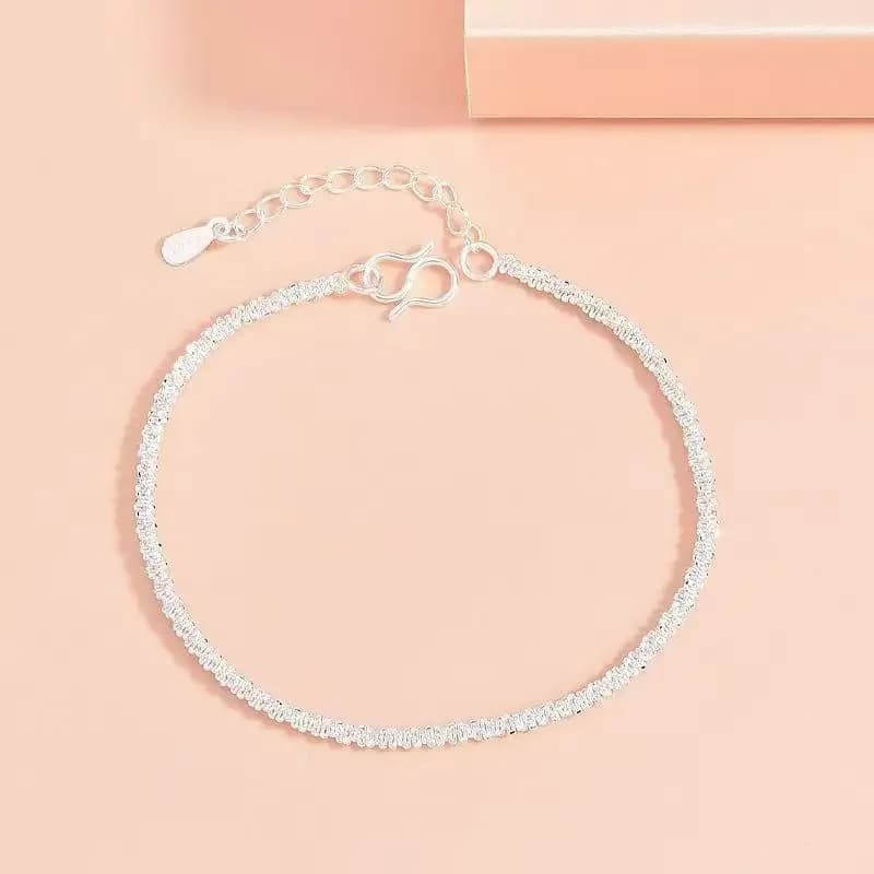 Bracciali a catena in argento sterling 925 stile Y2K, unici e brillanti, per donna, alla moda, versatili, gioielli per matrimoni e feste.