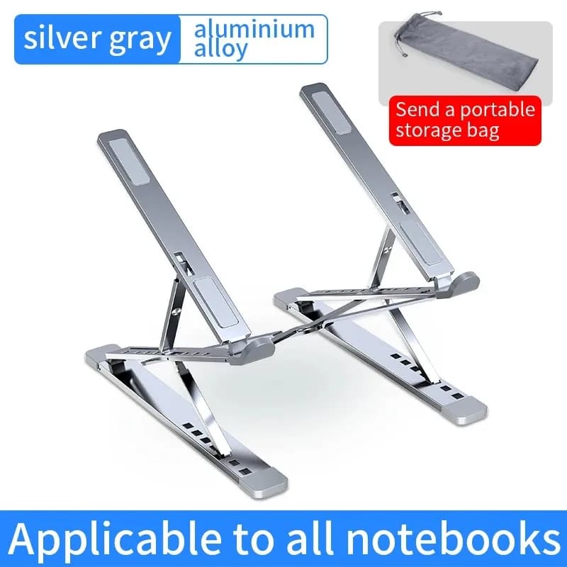 NUOVO supporto per laptop regolabile N8 N3 in alluminio per MacBook Tablet Supporto per notebook Supporto per laptop pieghevole con cuscinetto di raffreddamento da tavolo