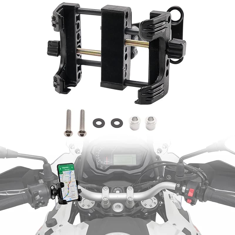 Supporto per Telefono da Moto per Harley VRSC XL XR Dyna Softail Touring Trike - Supporto Regolabile per Cellulare da Manubrio