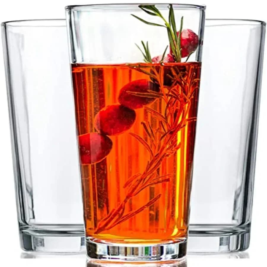 Bicchieri da bibita - Set da 10 pezzi - 16 oz. Bicchieri da Margarita - Lavabili in Lavastoviglie, Bicchieri Alti per Cocktail e Birra con Base Pesante, Trasparenti