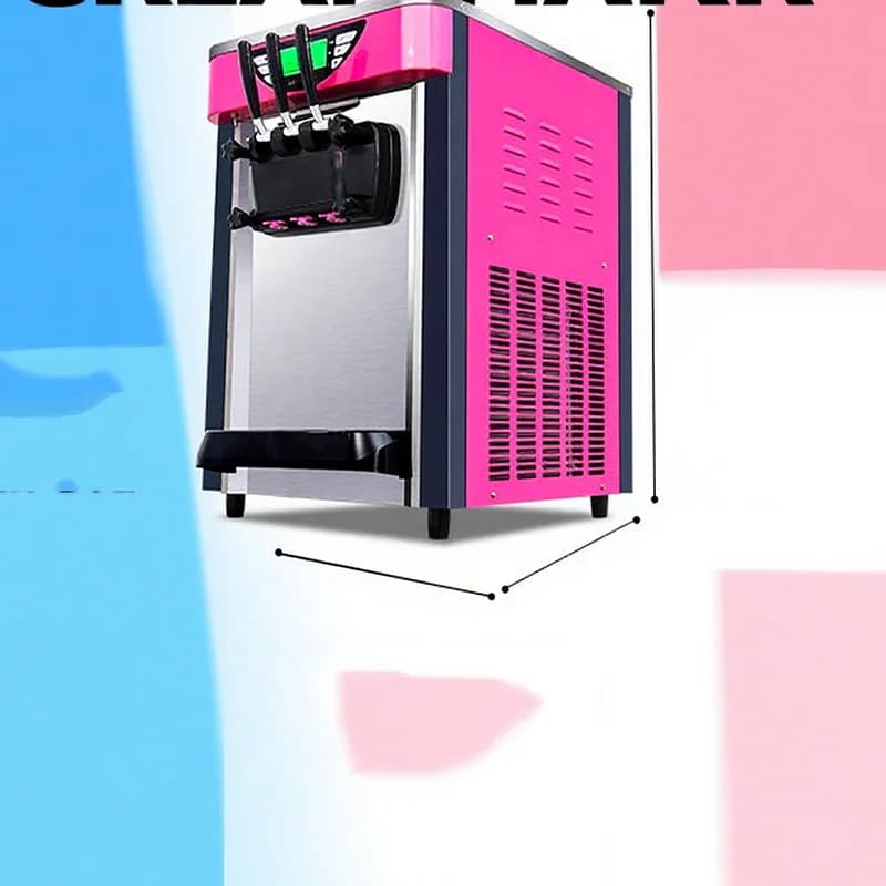 Ice Cream Mixing Blender Commercial Soft Self-Serve Ice Cream Machine Automatic Tabletop Ice Cream Machine