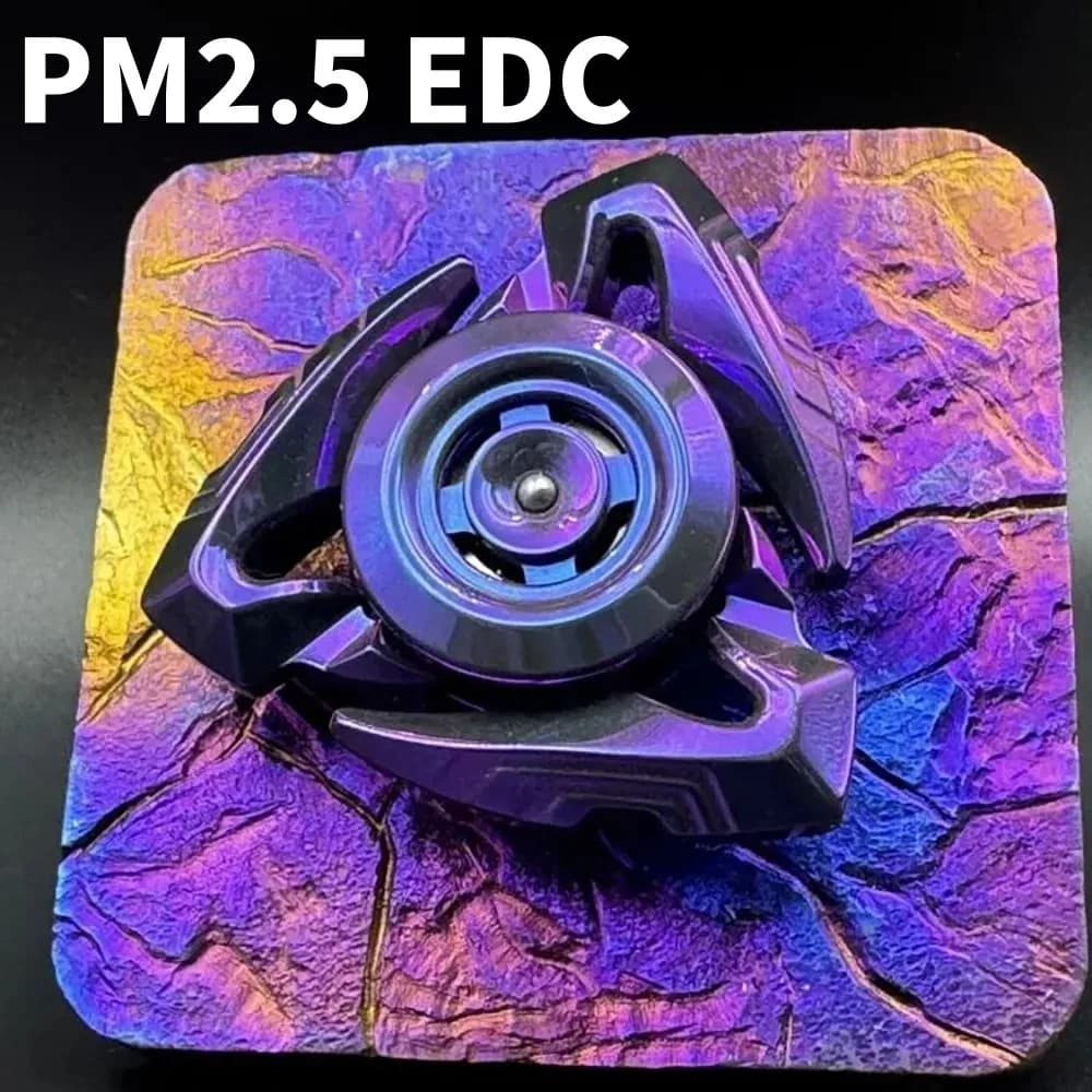 PM2.5 EDC XENO Fidget Spinner a tre pale Zirconio Viola Gyro Fidget Giocattoli per adulti Gadget per alleviare l'ansia