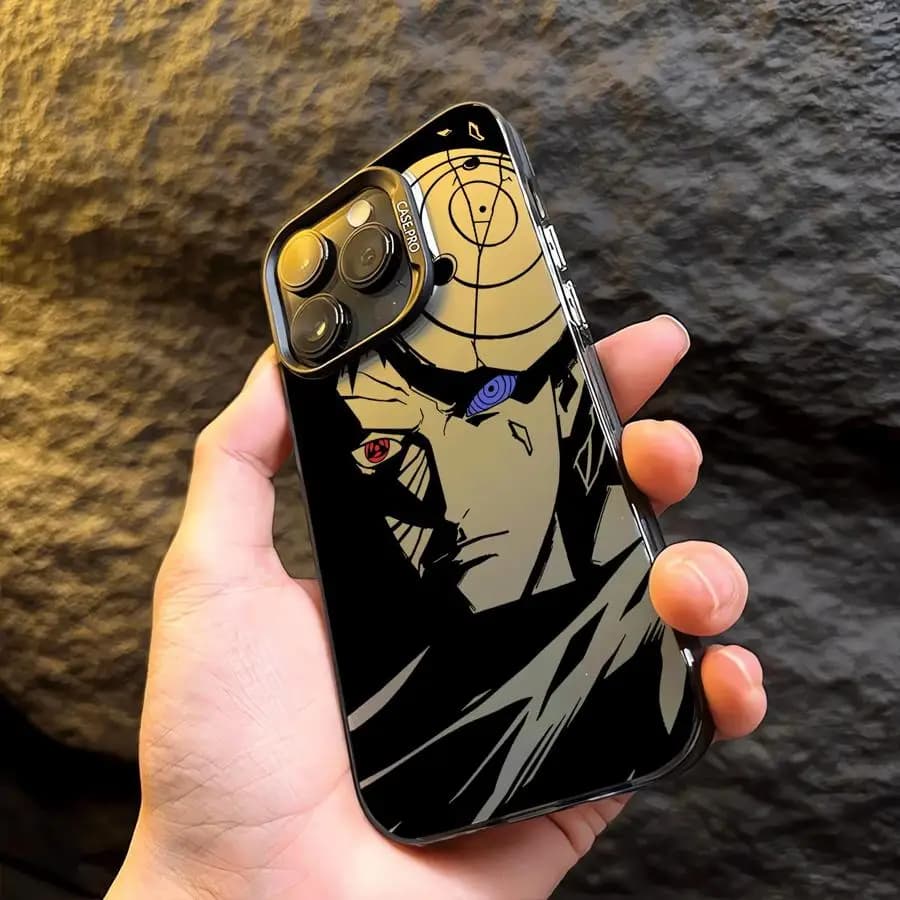 Cartoon Uchiha Obito Phone Case For iPhone 17 17e 16e 16 15 14 13 12 11 mini Pro Max X XR XSMAX 8 7 Air Plus Matte Back Cover