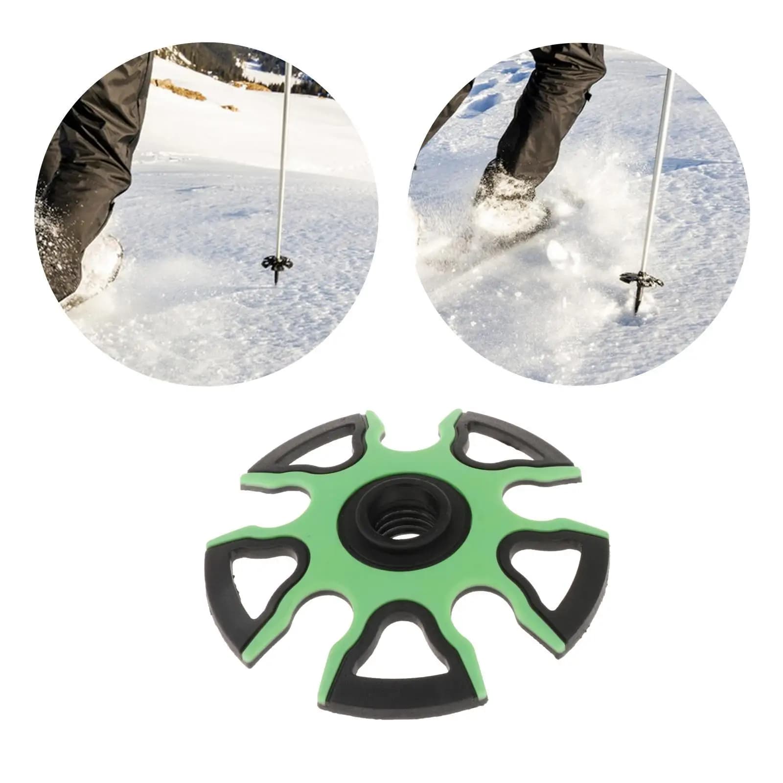 Trekking Pole Basket Hiking Sticks Spare Parts 9cm Round Ski Pole Baskets for Hiking Poles
