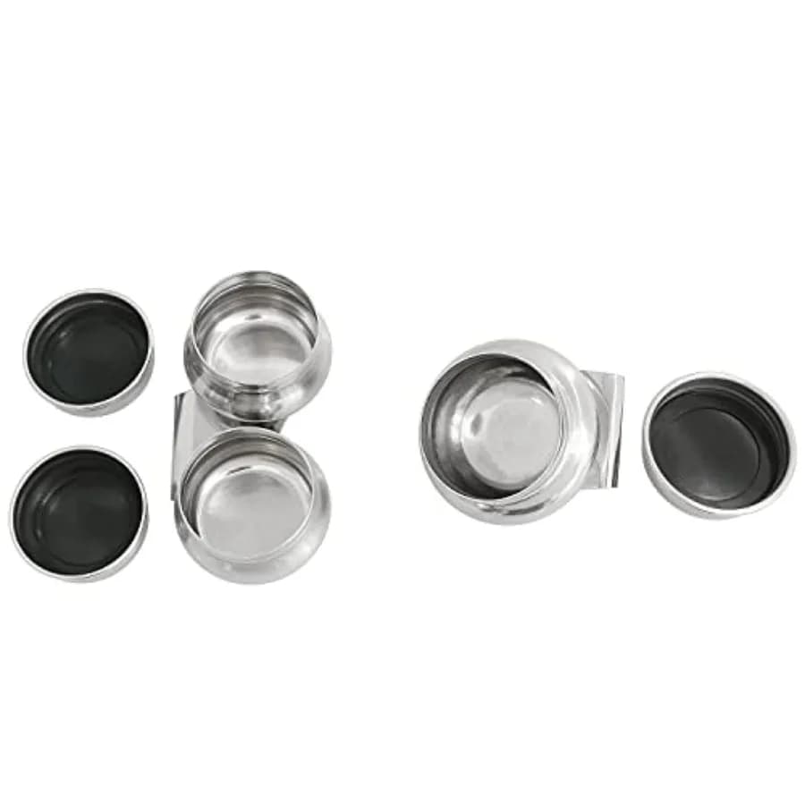 Palette Cup 3PCS Painting Containers Kit for Acrylic or Oil Paint, Stainless Steel Metal Double Dipper Painting Pot Container w