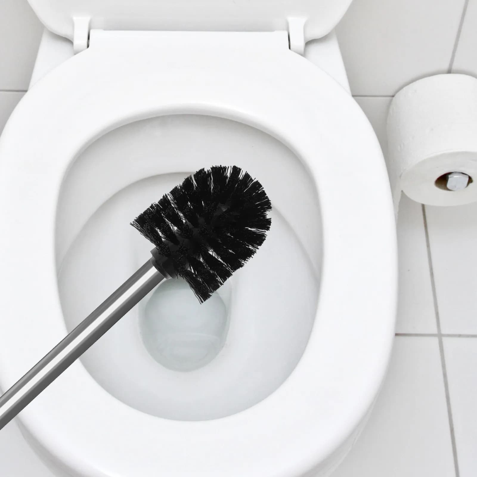 Toilet Brush Handle Cleaning Bathroom Halloween Christmas Bathroom Cleaning Brush Head Brush Toilet Replacement 2PCS