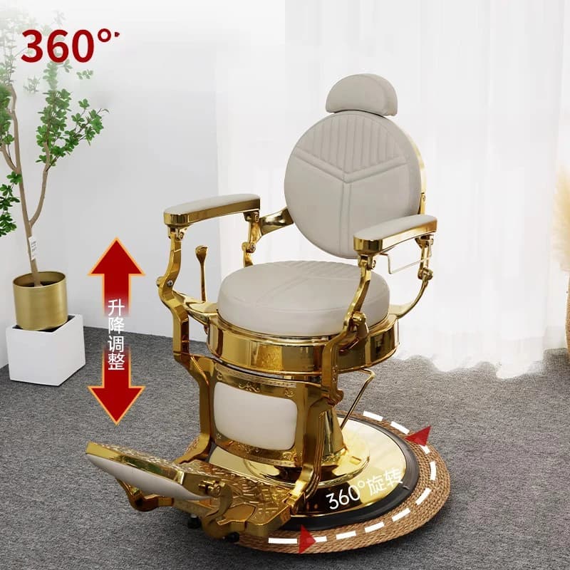 Classic and Versatile Barbiere armchair, Padded Chair Comfortable for Beauty Salon, Hairdresser Furniture