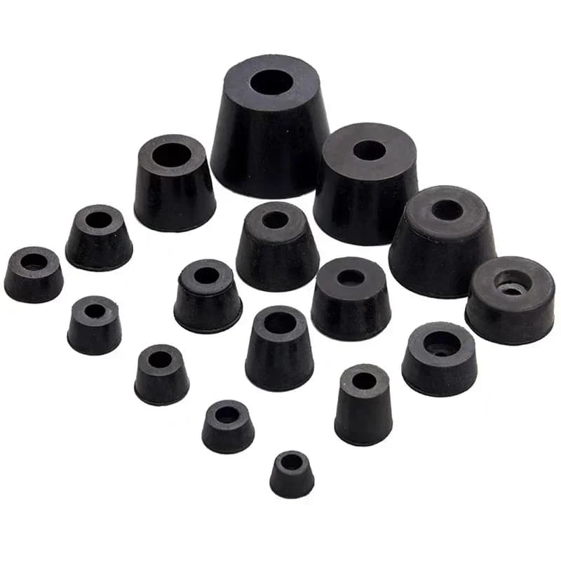 8 pcs black rubber feet protection for chair floor feet for furniture non-slip sofa table leg wardrobe bottom pad furniture accessories